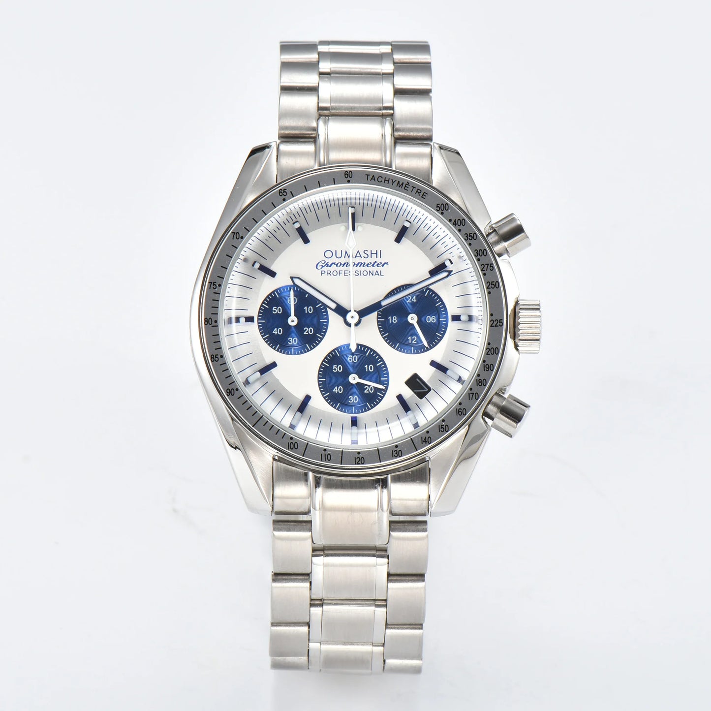 Six Styles Men'S VK63 Quartz Movement Watch for Racing Six-Hand Calendar Window Automatic Speed Timer Sapphire Glas