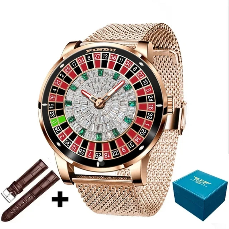 2024 New Mechanical Watch Men'S Watch To Brand Luxury Fashion Casual Business Mineral Highly Reinforced Mirror Waterroof Watch
