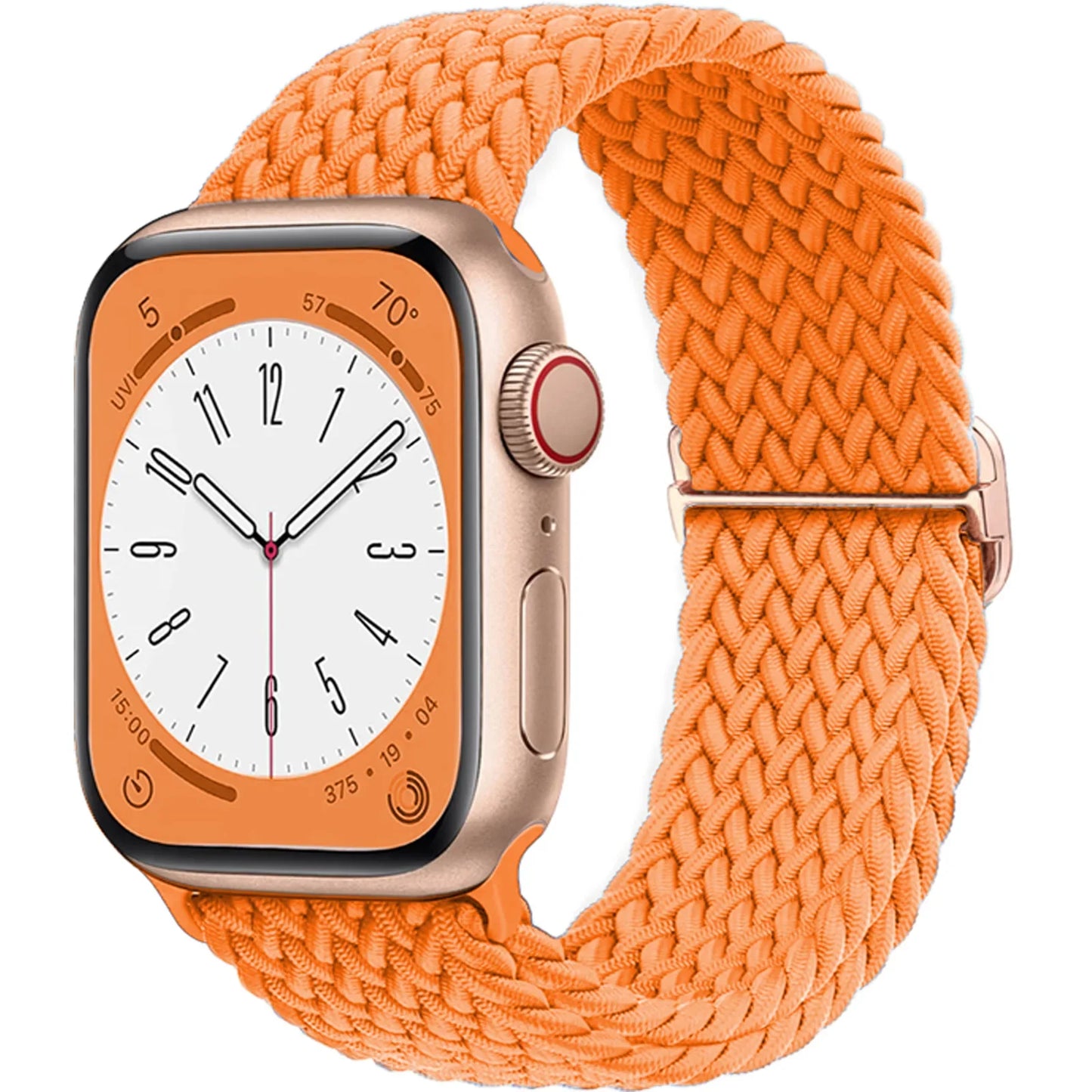 Braided Loop for Apple Watch Strap 44Mm 40Mm 45Mm 41Mm 42Mm 38Mm 49Mm Elastic Solo Bracelet Iwatch Series 7 Se 3 6 Ultra 8 Band