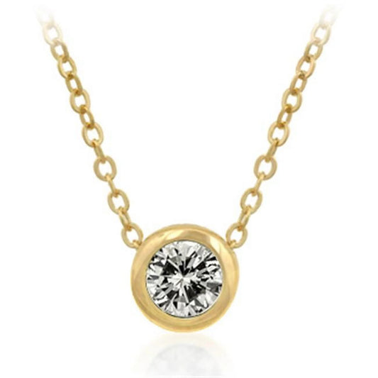 P11001G-S01 Bezel Compass Goldtone Pendant