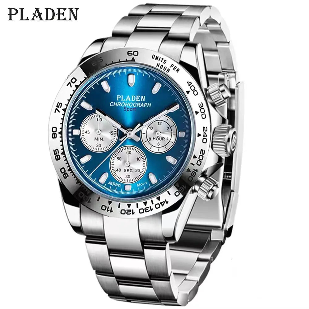 New Watch for Men Luxury Rubber Strap Chronograph Sport Wristwatch Business Luminous Dive Male Clock Dropshipping 2022