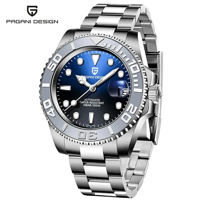 V3 New Luxury Men'S Mechanical Watches 120 Clicks 40MM AR Coated Sapphire Glass Men'S Automatic Watches Relojes